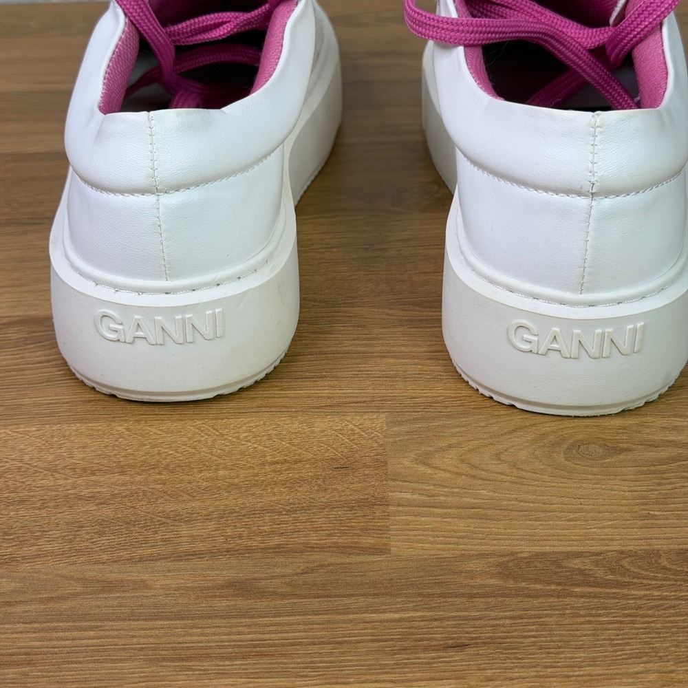 GANNI White and Pink Sneakers - Picture 4 of 5